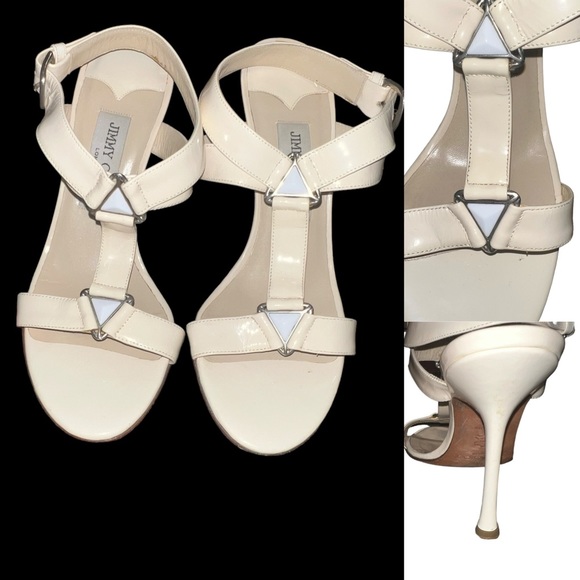 🌟JIMMY CHOO🌟 Authentic 🌟Sandal/Heels SZ EU 38  US 7.5 - Picture 1 of 10
